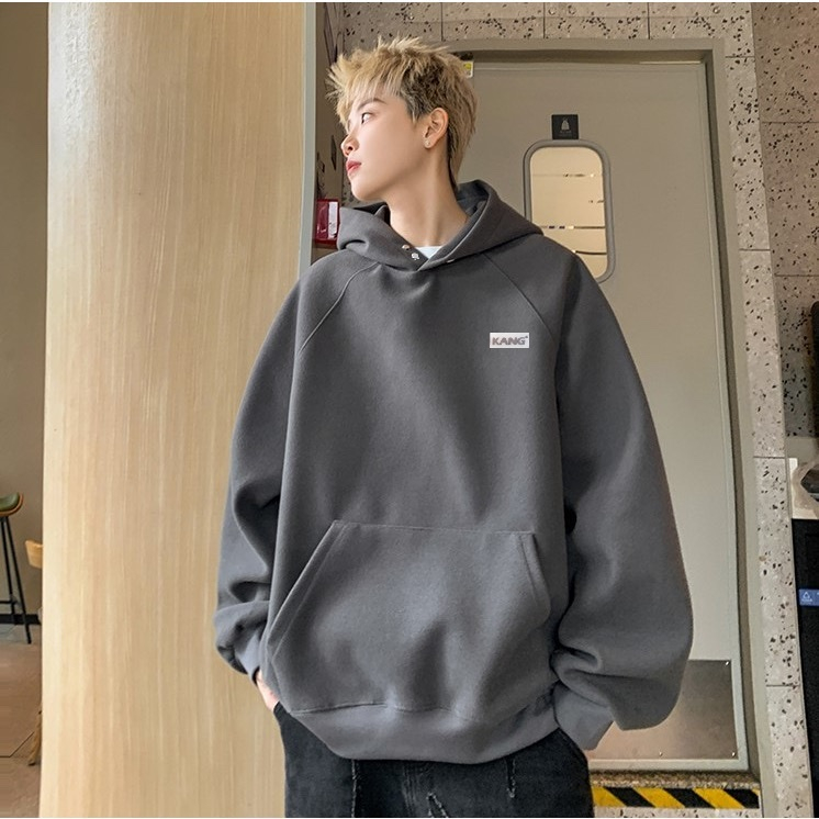 Áo hoodie nam nữ áo nỉ hoodie basic form rộng gắn mác KANG áo nỉ bông unisex nam nữ siêu dày phong cách Hàn Quốc