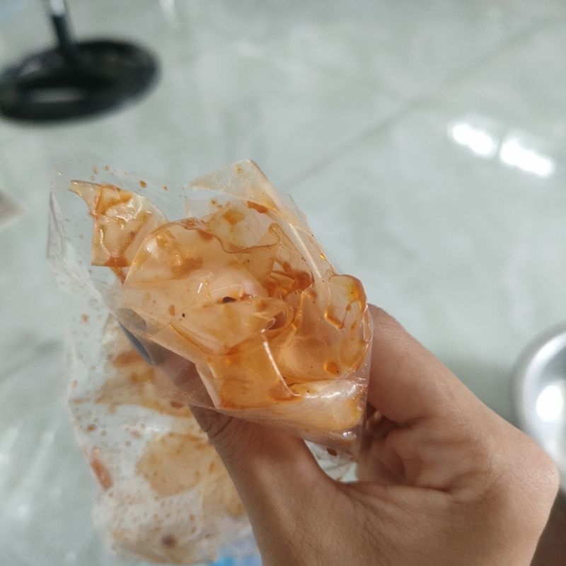 Bánh tráng mini sốt bò 1k