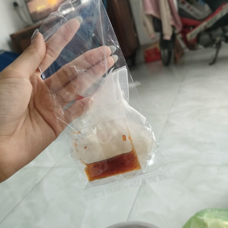Bánh tráng mini sốt bò 1k