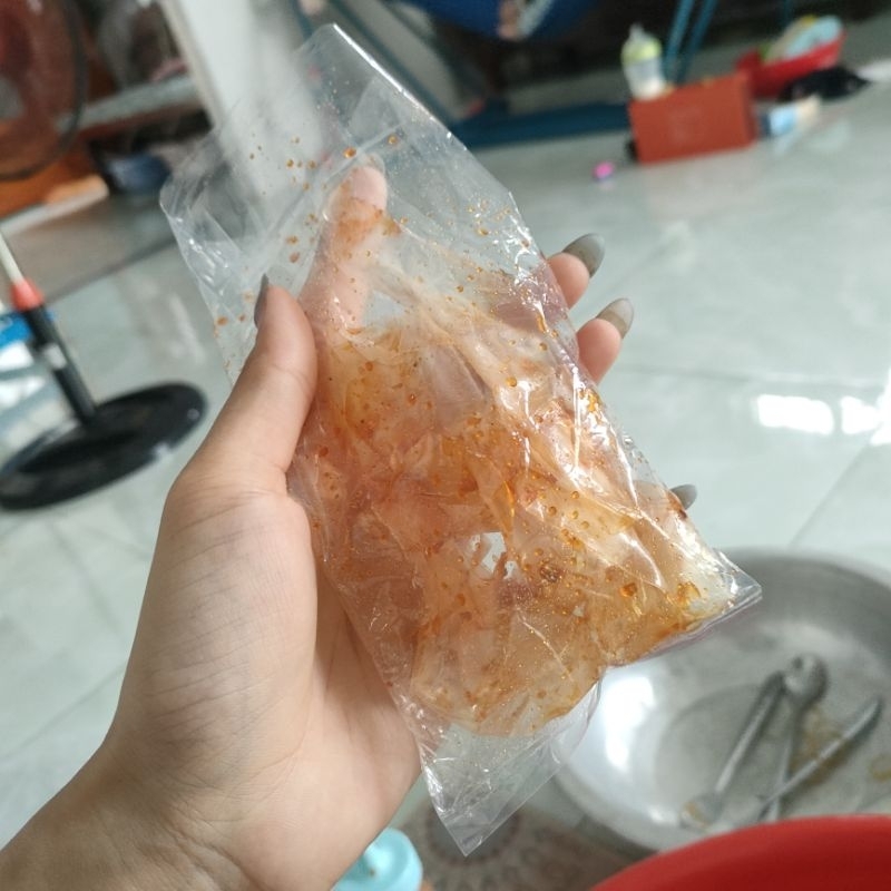 Bánh tráng mini sốt bò 1k