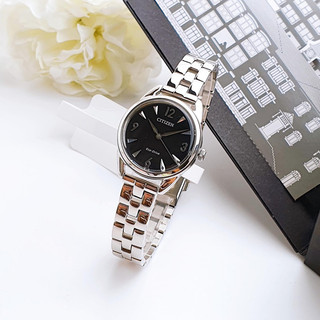 Đồng hồ nữ Citizen Eco-Drive dây thép không gỉ, kích thước 27mm