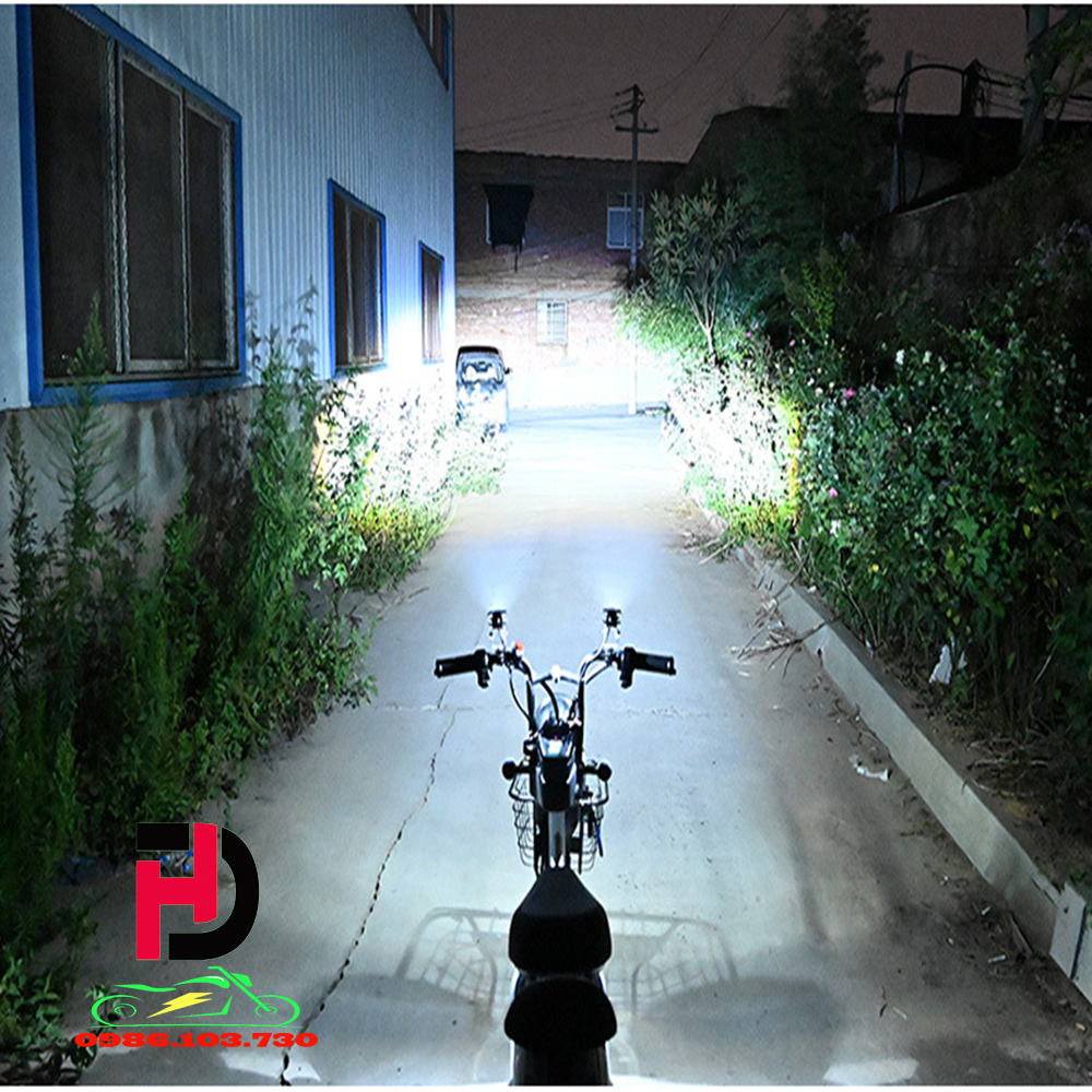ĐÈN LED TRỢ SÁNG BI CẦU SIÊU SÁNG COS VÀNG PHA TRẮNG DC 12-90V