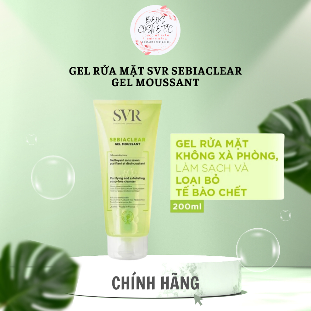 Gel Rửa Mặt SVR Không Chứa Xà Phòng 200ML/400ML
