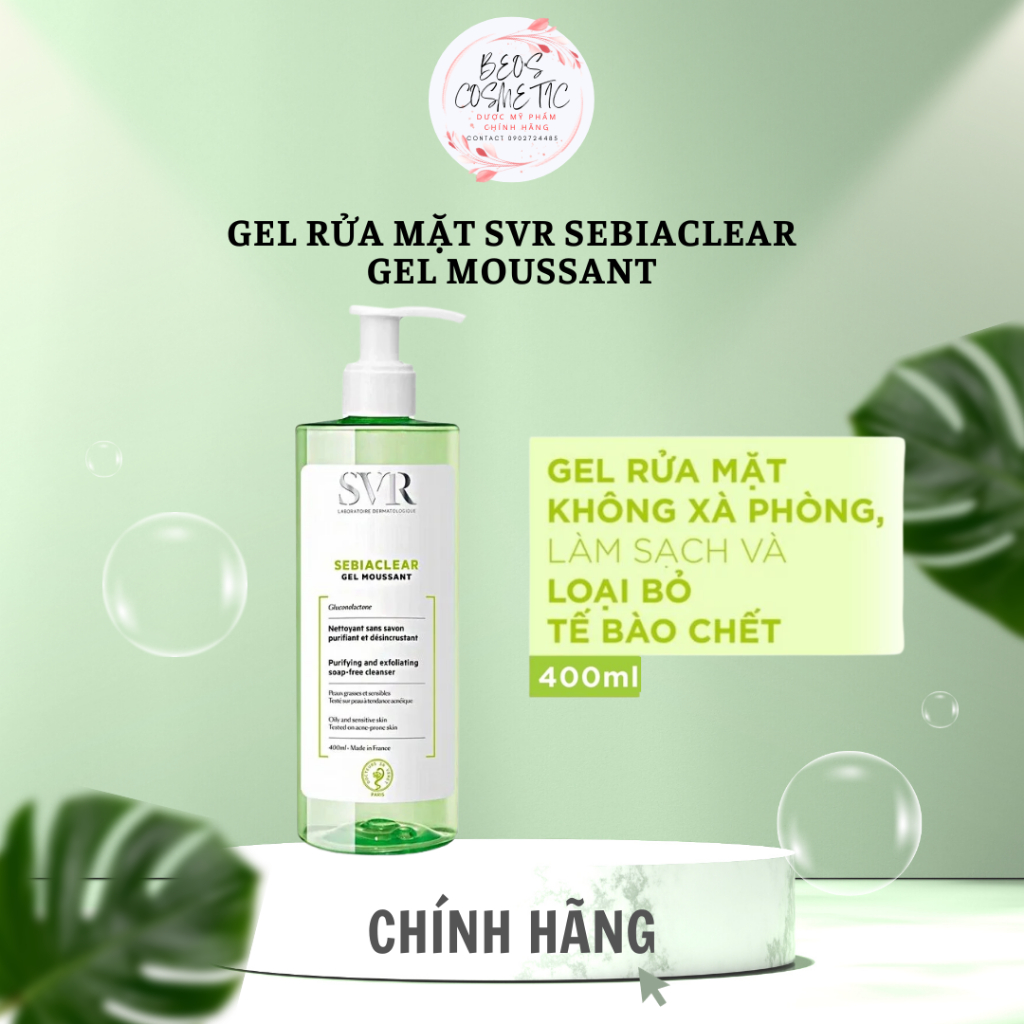 Gel Rửa Mặt SVR Không Chứa Xà Phòng 200ML/400ML