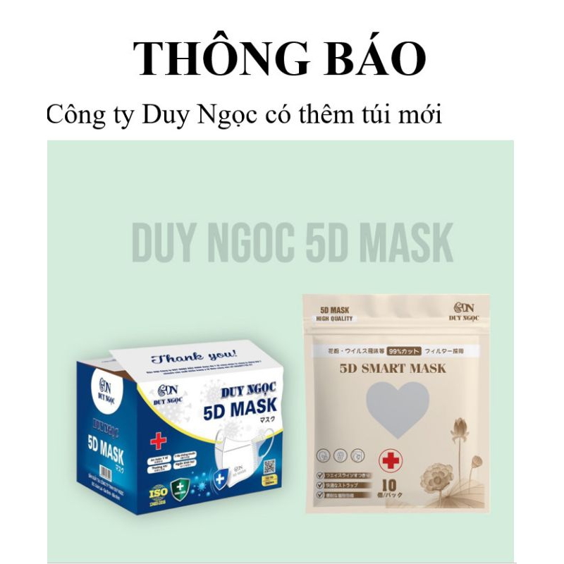 (sỉ 100 cái) khẩu trang 5d duy ngọc