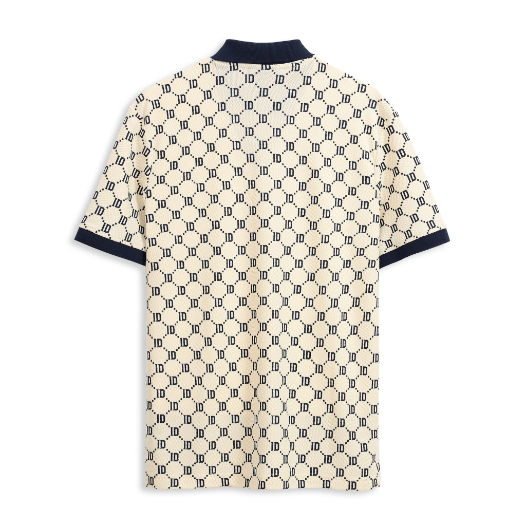 Áo Polo Nam ICONDENIM Regular Contrasted Signature Grid PLID0110