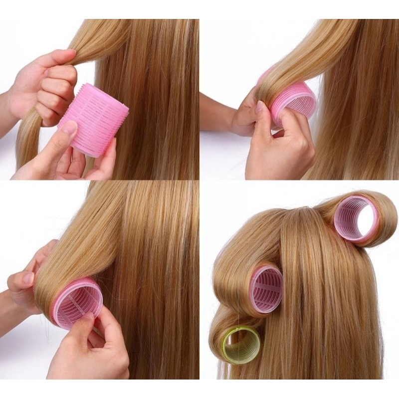 Set 6 lô uốn tóc tự dính nhiều kích cỡ cho salon
