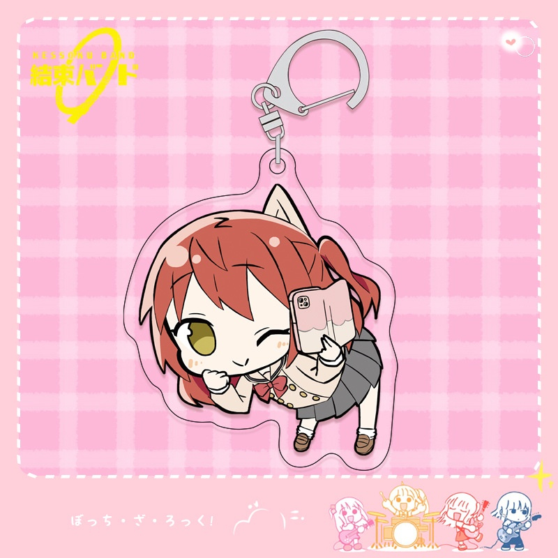 Móc khoá mica Gotou Hitori Ijichi Nijika - Móc Khóa Hoạt Hình Gotou Hitori Ijichi Nijika dễ thương, thiết kế miễn phí