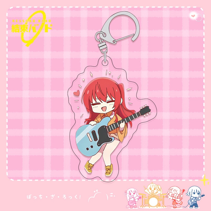 Móc khoá mica Gotou Hitori Ijichi Nijika - Móc Khóa Hoạt Hình Gotou Hitori Ijichi Nijika dễ thương, thiết kế miễn phí