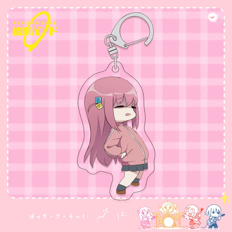 Móc khoá mica Gotou Hitori Ijichi Nijika - Móc Khóa Hoạt Hình Gotou Hitori Ijichi Nijika dễ thương, thiết kế miễn phí