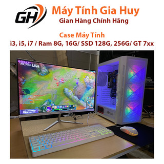 Bộ máy tính case pc chơi game lol fifa gt5 valorant đột kích với card rời gtx 7xx -bảo hành 2 năm