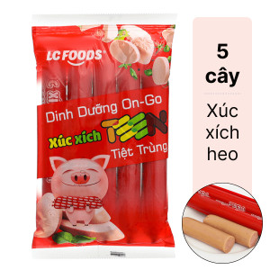 XÚC XÍCH DINH DƯỠNG 100Gr - LOẠI ĐẶC BIỆT - SIÊU NGON - SIÊU BỔ DƯỠNG - GÓI 5 CÂY