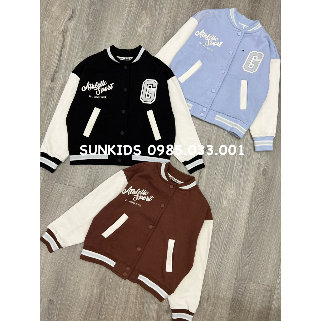 Áo bomber nỉ bông có sz mẹ và bé