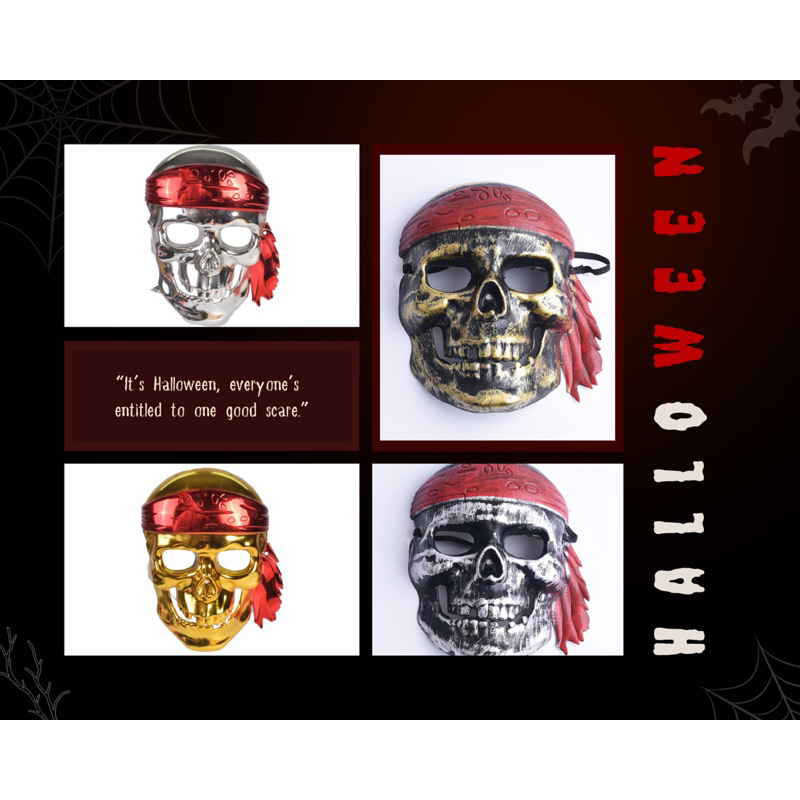 Mặt nạ xương sọ Hải tặc đầu lâu hóa trang halloween