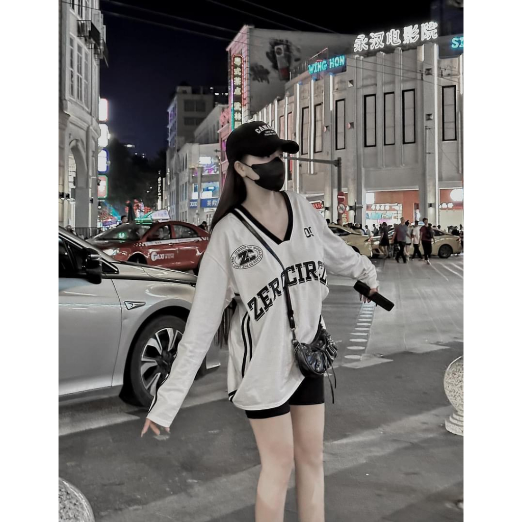 Set Bộ Đồ Nữ Áo Phông Áo Thun Nữ Dài Tay Dáng Thụng Quần Đùi Cotton 40-70KG mẫu SETZEROQDUI . PT306