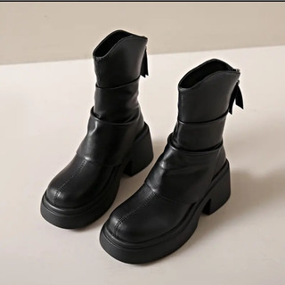 Bốt Nữ, Boot Nữ Da Lỳ Cổ Nhăn HOT TREND 2023 !