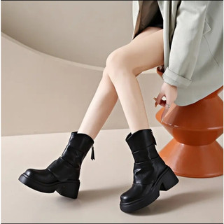 Bốt Nữ, Boot Nữ Da Lỳ Cổ Nhăn HOT TREND 2023 !