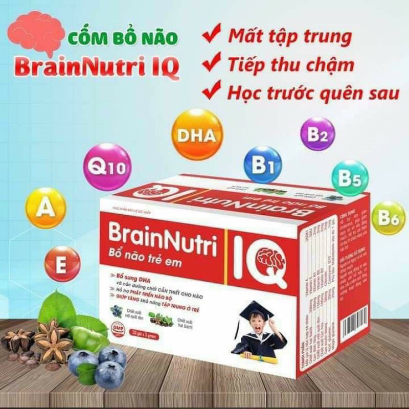 CỐM BỔ NÃO BRAIN NUTRI IQ Giải pháp cho trẻ TRÍ NHỚ KÉM, MẤT TẬP TRUNG, TIẾP THU CHẬM.