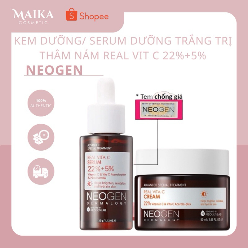 SERUM / KEM DƯỠNG TRẮNG NEOGEN DERMALOGY REAL VITA C SERUM 22%