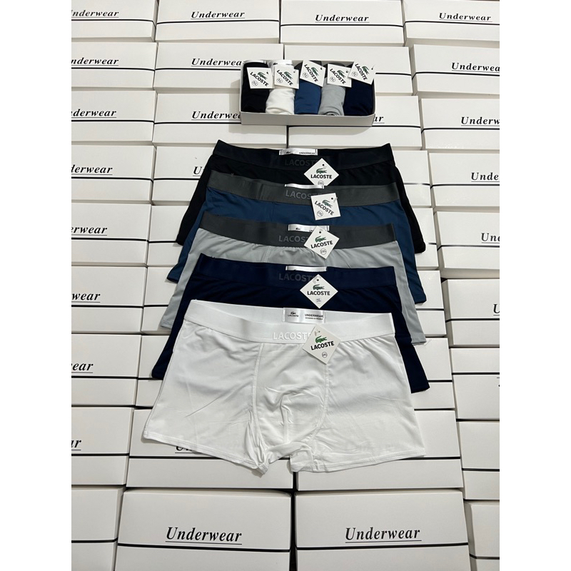 COMBO 5 Quần BOXER Nam Thun Lạnh Cao Cấp Co Giãn Bốn Chiều Thấm Hút Mồ Hôi Cực Kì Thoáng Mát