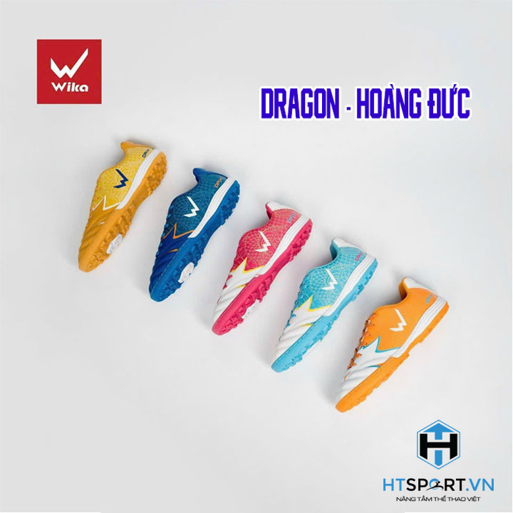 Giày Đá Bóng Sân Cỏ Nhân Tạo Wika Hoàng Đức DRX đã khâu đế, Giày Đá Banh Chính Hãng.