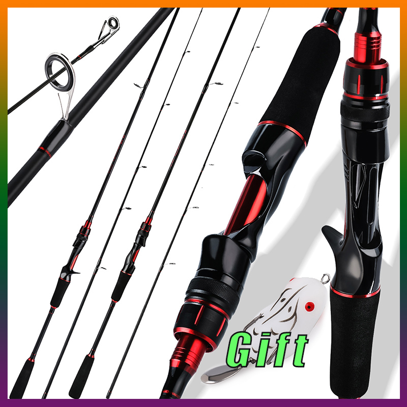 Cần câu máy 2 khúc，chất lượng cao sợi carbon 1.8m/2.1m Cần câu，Eva Tay cầm Spinning/Casting 8~10kg