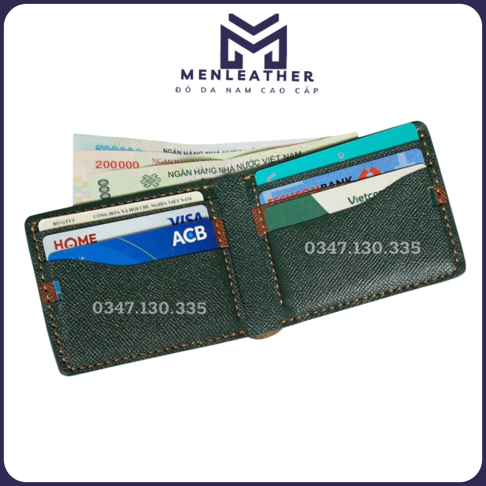 Ví ngang nam da bò ESPOM nhập khẩu nhỏ gọn tiện dụng VN36-Bảo hành 12 tháng
