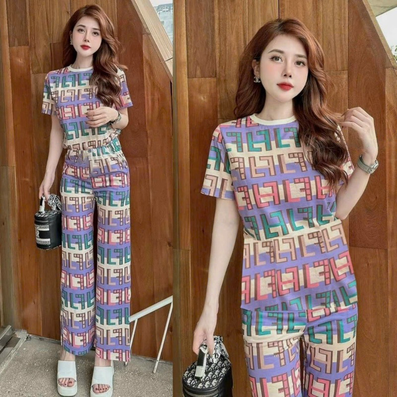 BỘ THUN NỮ CAO CẤP ÁO PHOM RỘNG QUẦN ỐNG XUÔNG