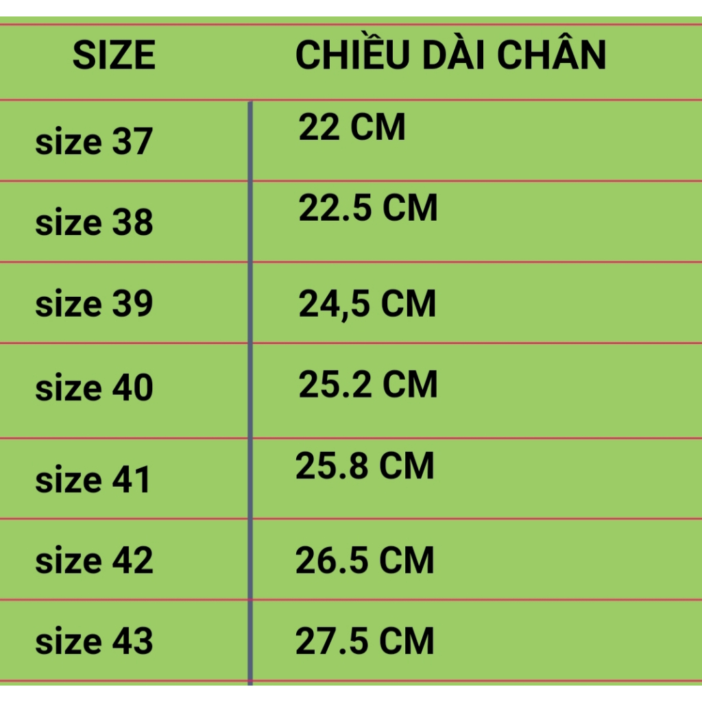 Dép cao su quai chữ H chính hãng đế cao