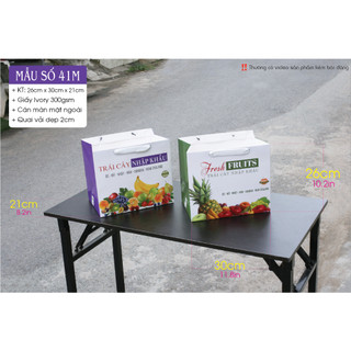 25 cái - Túi giấy size M đựng lẵng trái cây, hoa quả quà tặng - Mẫu 41M