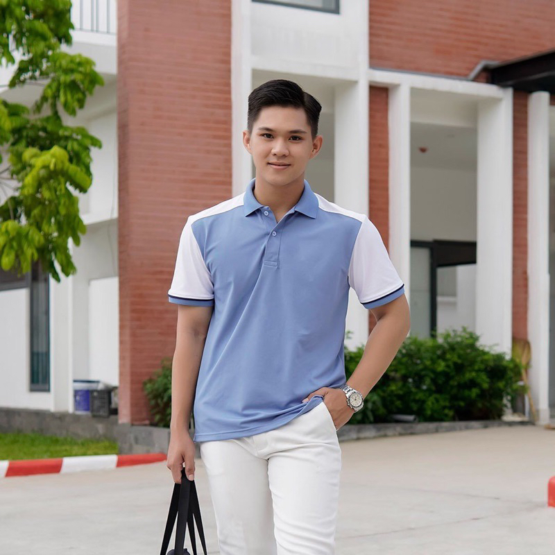 ÁO THUN POLO NAM PHỐI MÀU, ÁO THUN CÁ SẤU NAM, ÁO THUN NAM CỔ BẺ