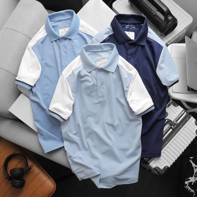 ÁO THUN POLO NAM PHỐI MÀU, ÁO THUN CÁ SẤU NAM, ÁO THUN NAM CỔ BẺ