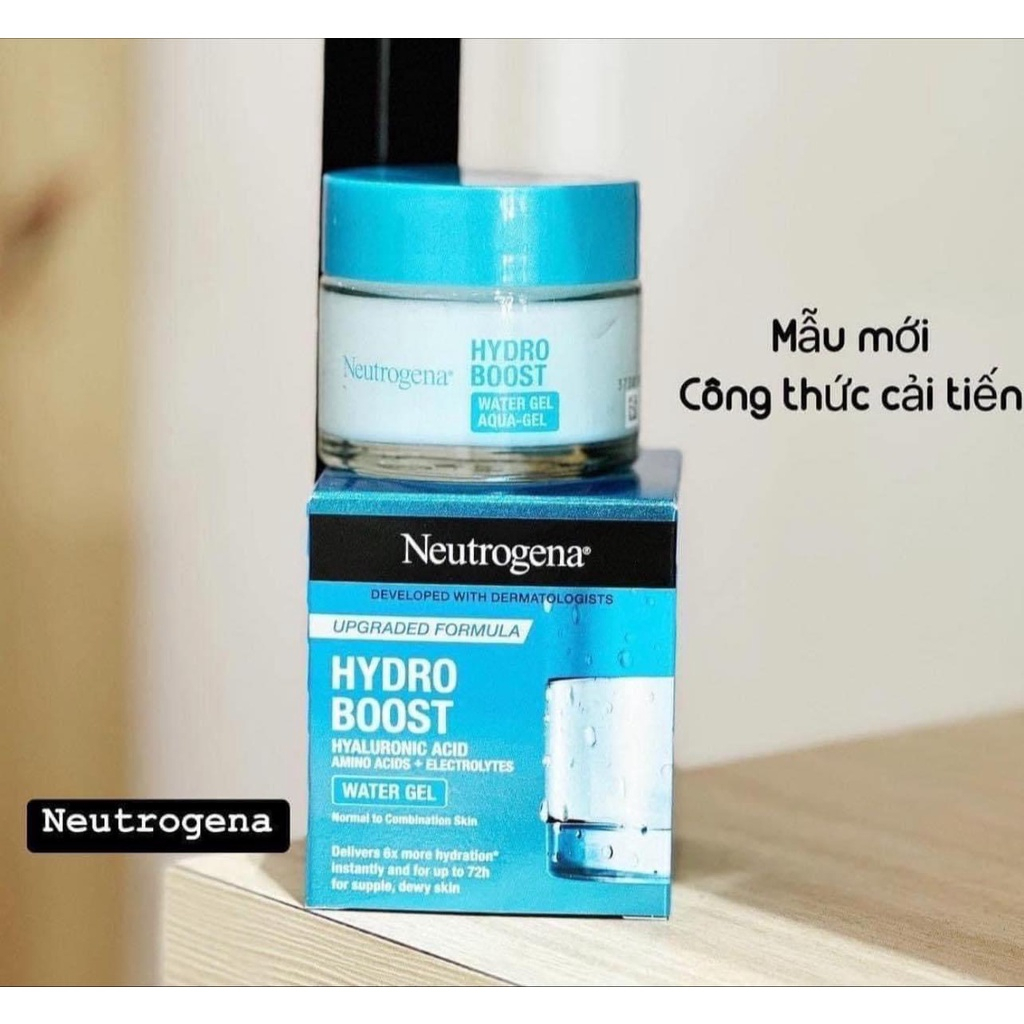 Kem Dưỡng Ẩm Neutrogena Hydro Boost Water Gel Cream Chính Hãng - Netrogena Aqua Gel Cho Da Dầu Mụn, khô