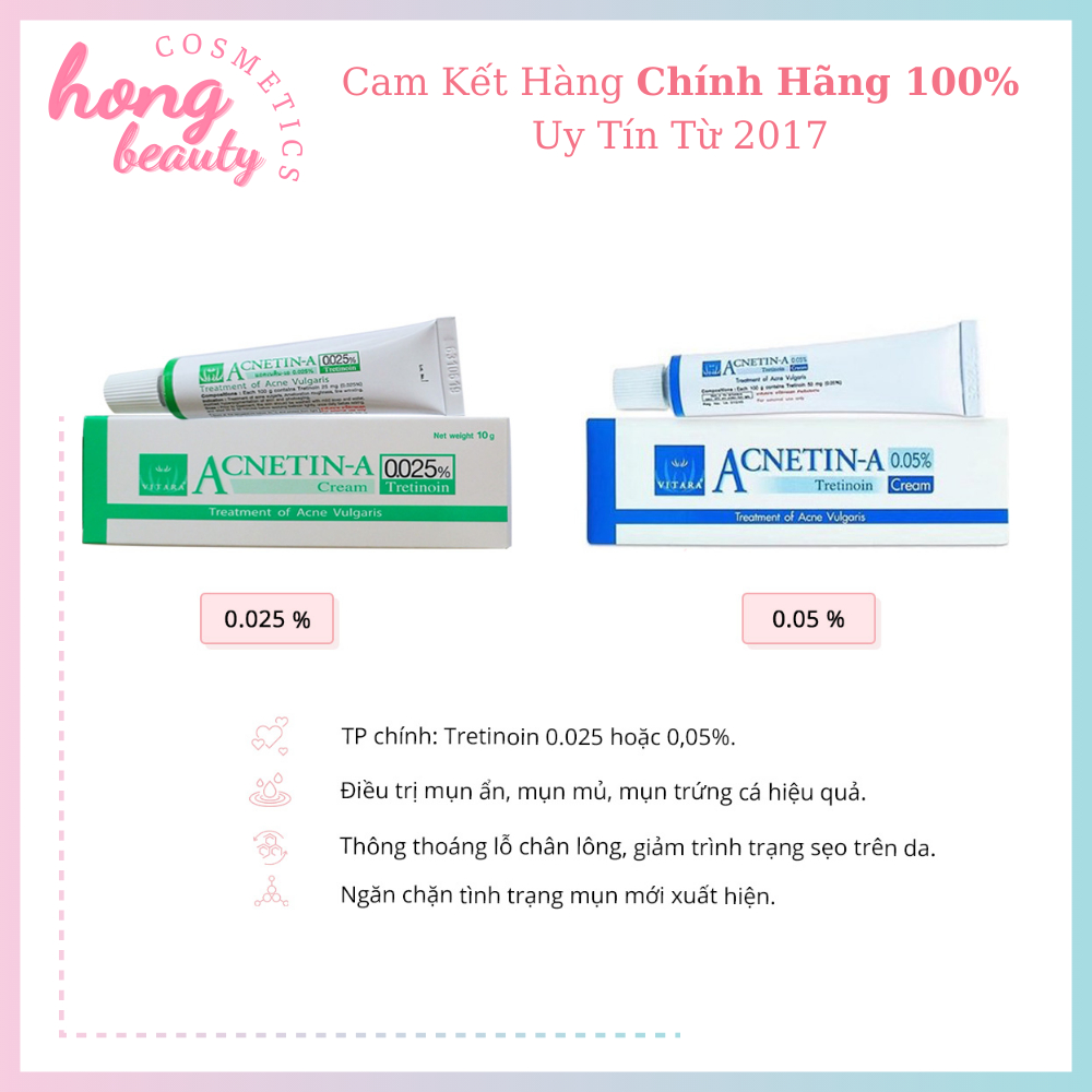 Kem dưỡng da giảm lão hóa - Acne tin Tretinoin