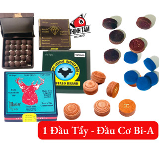 Set Đầu Cơ Bida - Đầu Tẩy Bi-A Đầu Trâu Vàng Meilin 6 Lớp 11.5-12-13mm SPECIAL Chính Hãng CLB [ TTGR ] Thịnh Tâm