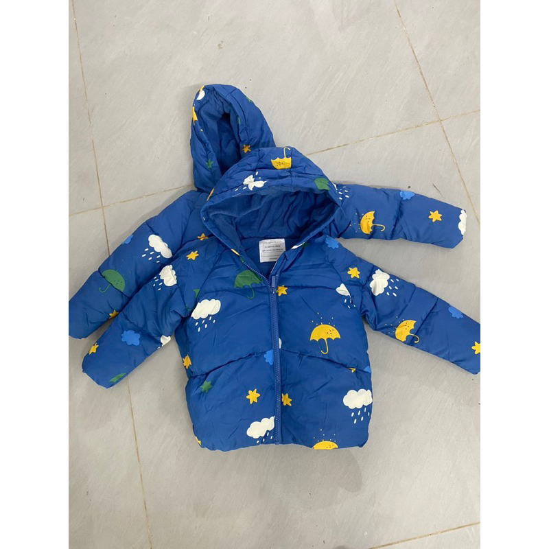 Áo phao bé trai lót nỉ in hoạ tiết ngộ nghĩnh thương hiệu Primark