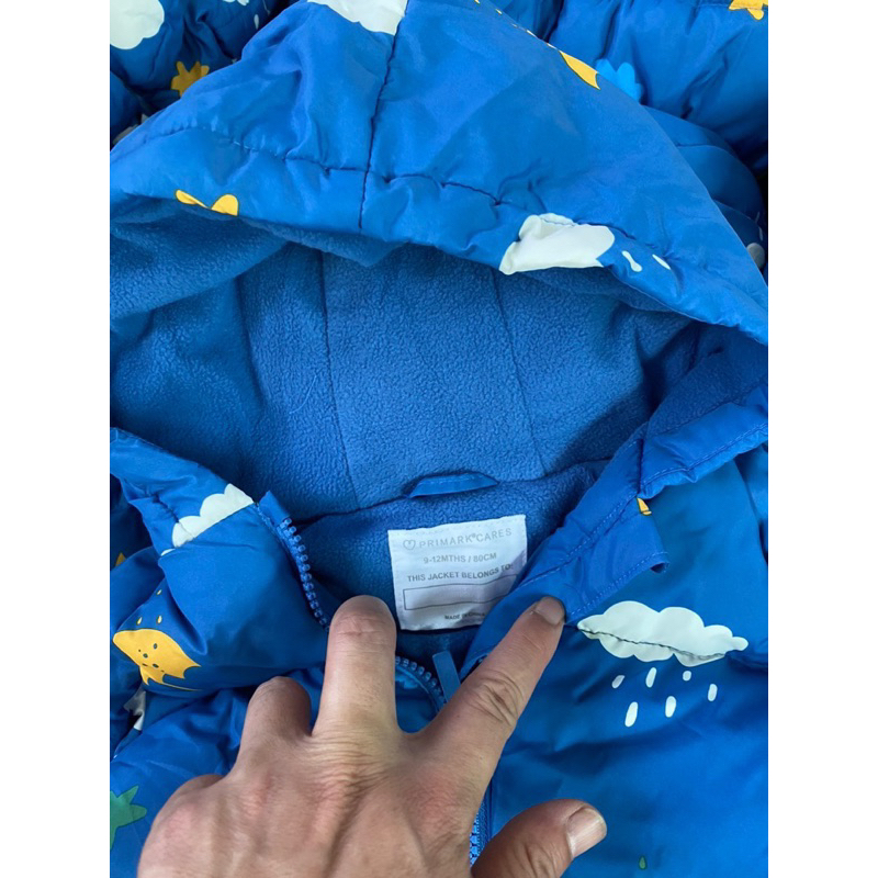 Áo phao bé trai lót nỉ in hoạ tiết ngộ nghĩnh thương hiệu Primark