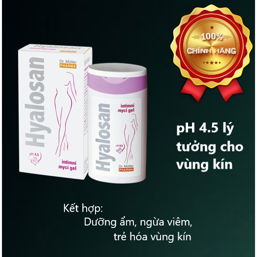 Gel Vệ Sinh Hàng Ngày Cho Chị Em Phụ Nữ - Hyalosan Wash Gel 200ml Cực Kỳ An Toàn, Lành Tính Mùi Thơm Dễ Chịu