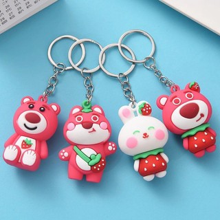 Móc khóa gấu dâu đáng yêu