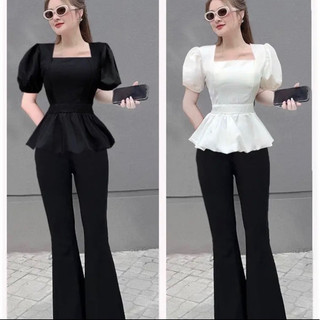 Áo cổ vuông, quân ống loe Bigsize 50-95kg