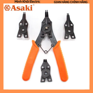 Kìm mở phe Asaki AK-7020 4 trong 1,kìm mở phanh Asaki 7 inch,kềm mở phe 4 mũi,kềm mở phanh 4in1,kìm phanh 4 mũi Asaki