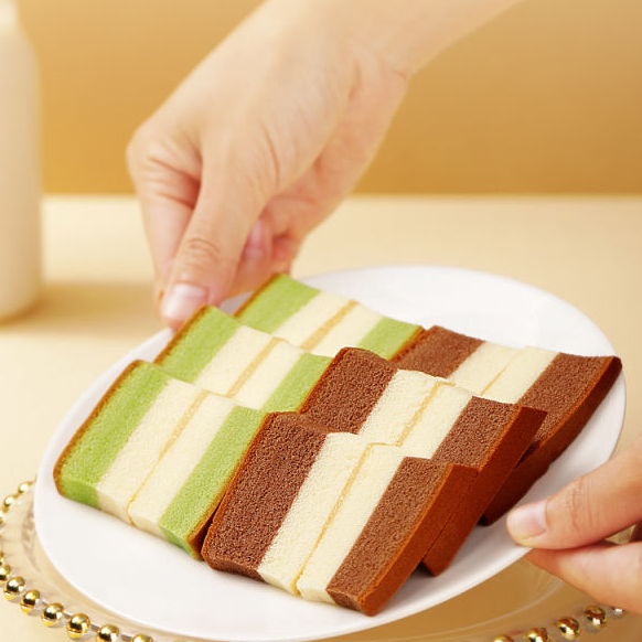 Bánh bông lan tam giác 3 vị SBT 90gr  - Ăn vặt, ăn sáng, bữa phụ