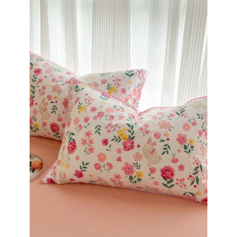 Vỏ Gối Đũi Bông Đậu 48×74cm Siêu Mềm Mịn Nhập Khẩu Cao Cấp