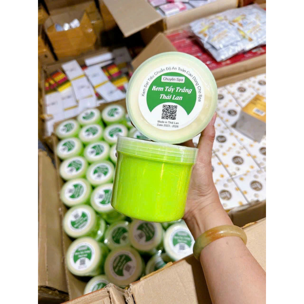 Kem Tẩy Body Thái Lan Chuyên Spa Hủ Xanh 500GR