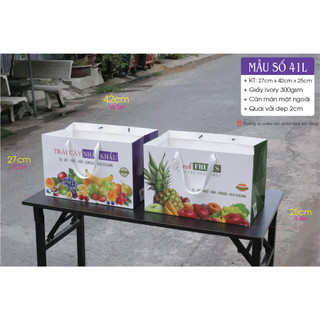 25 cái - Túi giấy size L đựng lẵng trái cây, lẵng hoa quả lẵng quà - Mẫu 41L