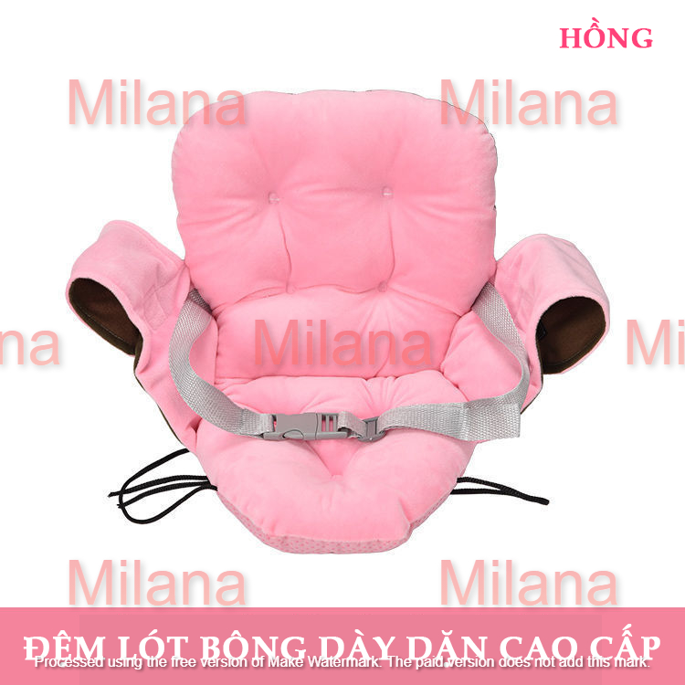Đệm lót xe đẩy em bé Milana- Nệm lót ghế ngồi ăn dặm, Tấm lót chống trượt, thấm hút, cotton thoáng khí định hình MS01