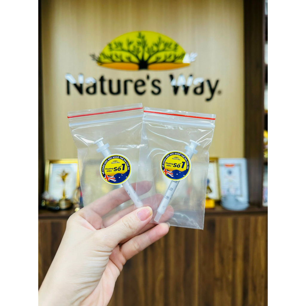 Ống hút chính hãng đi kèm với DHA Nature's Way Drops Chất Liệu Nhựa Y Tế, Không Độc Hại, An Toàn Cho Trẻ