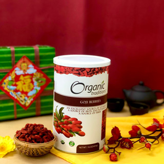  Kỷ Tử Đỏ  Câu Kỷ Tử  Hữu Cơ Organic Traditions 453g  Mỹ  – Bao bì mới 