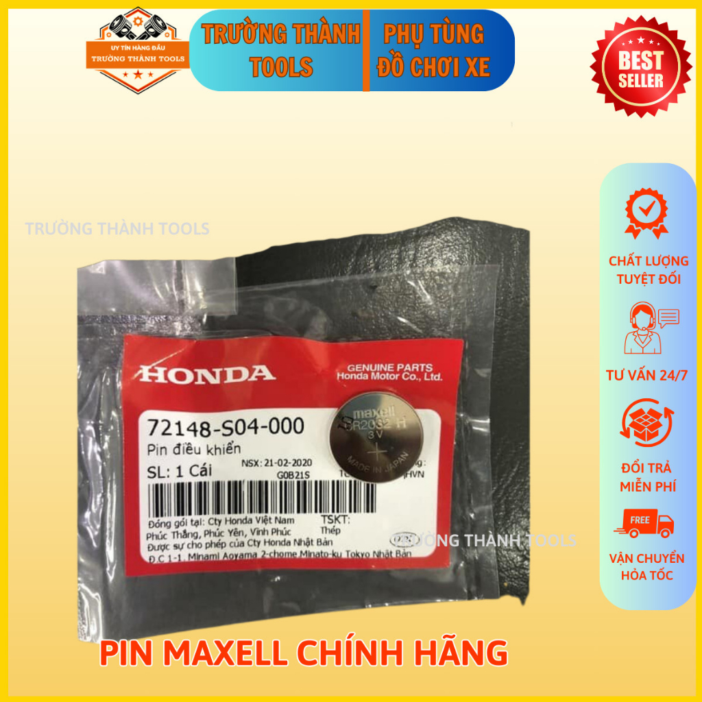 Pin Chìa Khoá Điều Khiển Smartkey Honda CR2032 Remote SH, VISION, AIRBLADE, LEAD... Smartkey chính hiệu Honda