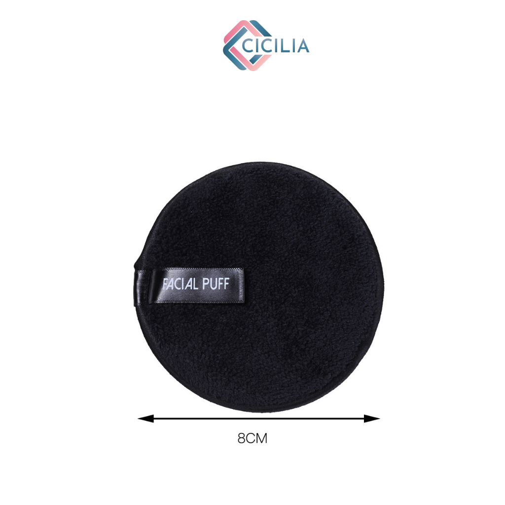 Bông Tẩy Trang Rửa Mặt CICILIA Làm Sạch Sâu Có Thể Tái Sử Dụng Khăn Lau Mặt Mềm Microbiber CI-075